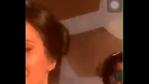 Indian Model MK Boina flashing boobs in instagram live