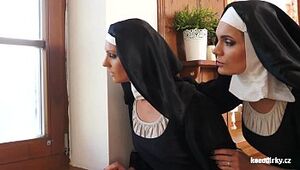 Catholic nuns and the monster! Crazy monster and vaginas!
