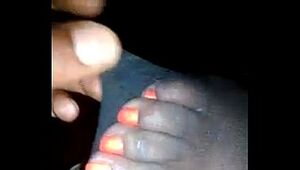 My boo orange nylon toes
